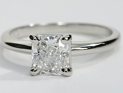 Classic Solitaire Engagement Ring in Platinum | Engagement Ring Wall